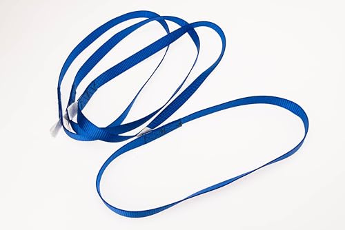 Q'Straint Q5-7580 Blue Webbing Loop Strap 14 Inch Length – Pack of 4, OEM Tie-Down Accessory for Wheelchair Transport and Mobility Systems