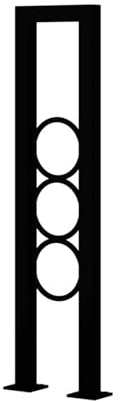 U Pasamanos Escalera, Pasamanos acero Inoxidable, Barandilla de Hierro Forjado, Adecuada para Hogares, Escaleras Interiores y Exteriores(Black,85cm/33in)