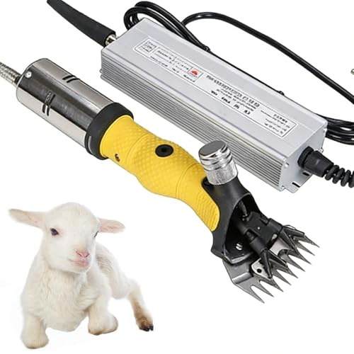 Macchina Elettrica Per Tosare Pecore E Capre Tosatrice Con Tagliacapelli A 13 Denti Rifinitura Rapida Tosatrice Professionale Lana Di Pecore Capre Cammelli Alpaca Yellow