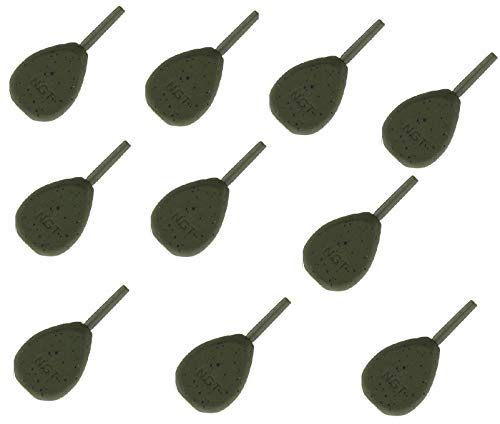 10x Carp Fishing Casting Ledger Weights 1.5oz 2oz 2.5oz 3oz 3.5oz Inline Style NGT