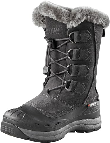 Baffin Women's Chloe Waterproof Snow Boot Round Toe Charcoal 7 M