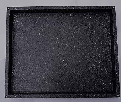 G.T. INOX TEGLIA Forno Rettangolare Antiaderente PTFE Finitura Granito Misura 325X265 H. 50 - LASAGNERA - ROSTIERA - PESCERA