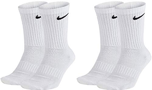Nike 4 Paar Herren Damen Socken Lang SX4508 oder schwarz Sockenpakete:4 weiss
