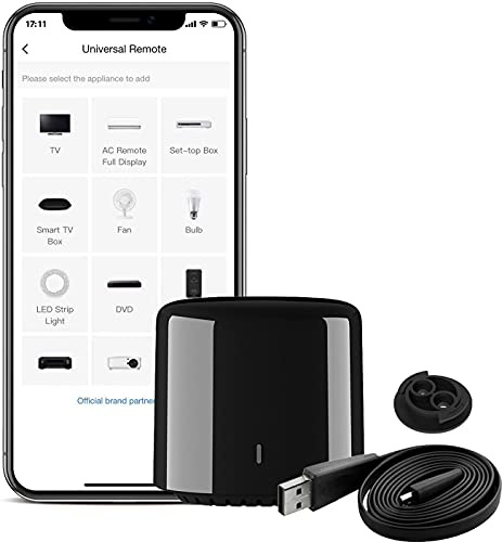 BroadLink RM4C Mini Télécommande Universelle SmartHome avec Connexion Wi-FI Compatible Alexa, Google Home et IFTTT