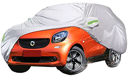 Autoabdeckung Wasserdicht - Auto Abdeckung - Car Cover FüR Smart Fortwo 451 453 Vollgarage Outdoor Indoor Regen Staub Sonnen Uv Schutz Sonnenschutz Sommer Winter