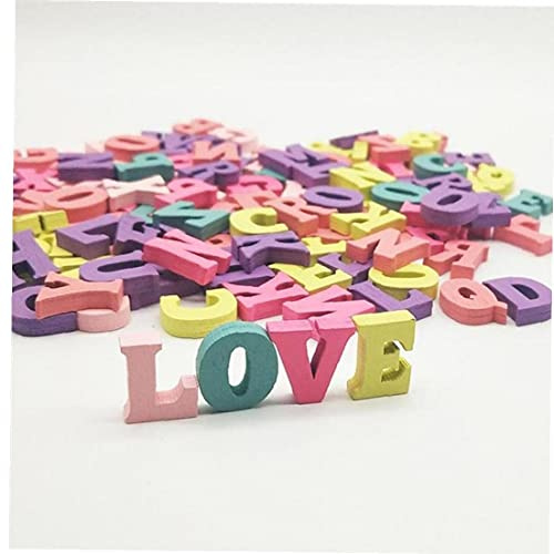 100 Stücke Holz Bunte Buchstaben Alphabet Wandbrief Holz Dekorativ Für Und Party Dekoration