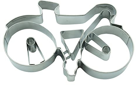BekkiB 88678 Emporte-pièce « Vélo » en acier inoxydable pour biscuits et biscuits - Dimensions du grand moule 9,3 x 5,6 cm