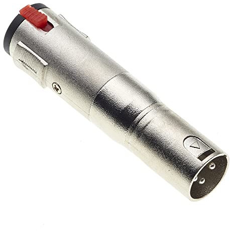 Keple 6.35mm Female Jack - 1/4 Inch Socket to 3 Pin XLR Plug Male Adaptor