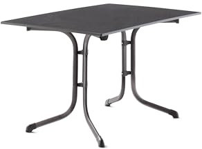 möbelando Klapptisch >Boulevard< in Schiefer anthrazit, vivodur ® - 120x73x80cm (BxHxT)