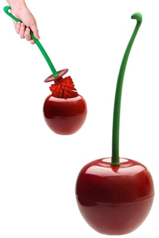 NXPWRC 1 Piece Cherry Toilet Brush, Novelty Toilet Brush, Toilet Brush And Holder Set, Hidden Toilet Brush Set, Compact Toilet Brush, Bathroom Toilet Brush