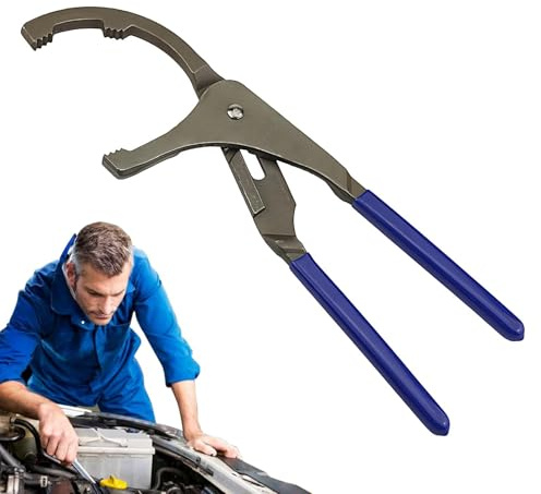 Llave de filtro de aceite ajustable, herramienta de extracción de filtro de aceite, alicates de filtro de aceite de acero, llave de mantenimiento automático, llave de cambio de aceite, herramienta