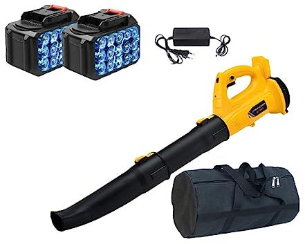 Soplador de aire inalámbrico de la industria de velocidades 320 CFM, barredora de hojas de nieve, herramientas de piezas de jardín, polvo for el cuidado del césped for batería de 21V ,Potente Y Energé