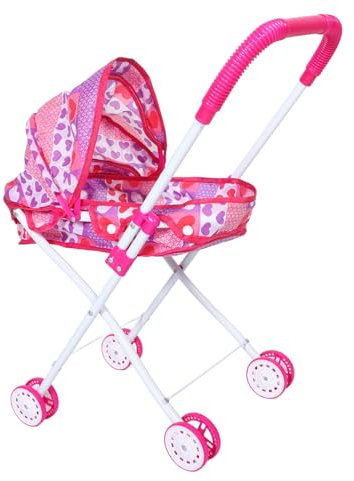 Alipis Spielzeug Baby Kinderwagen Für Neugeborene Spielzeuglastwagen Spielzeugautos Zum Aufhängen Für Babys Lkw Puppenwagen Buggy Puppensachen Rollenspielwagen Für Puppen Eisenrahmen