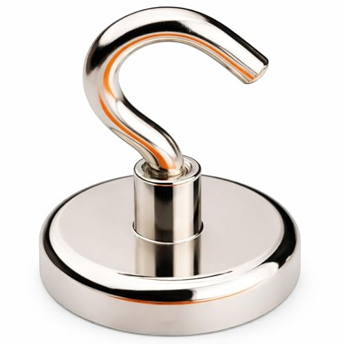 Alizones Gancho Magnético de Neodimio | Potente y Versátil para Organización y Fijaciones (E48 mm, 3 pcs)