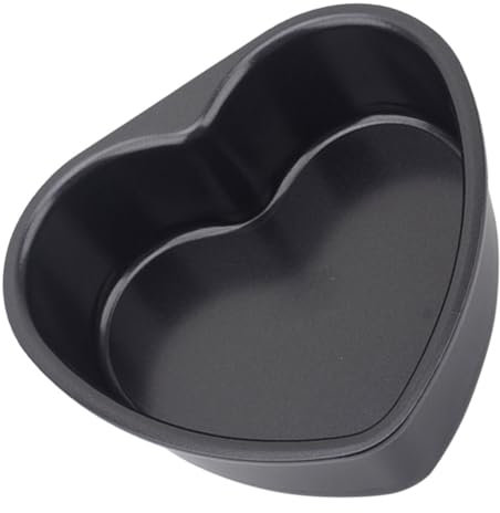 MOLUCKFU Heart-Shaped Cake Baking Pan Removable Bottom Non-Stick and Baking Mould for Mousse and Celebration Cakes