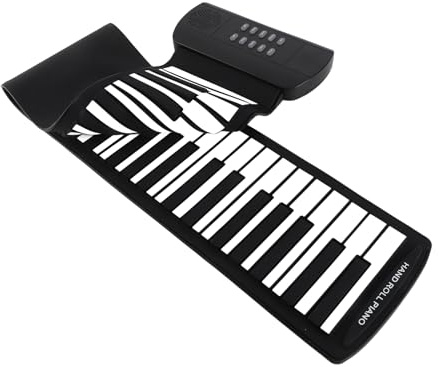 Generic Tastiera per Pianoforte, Pianoforte Portatile 49 Tastiera Morbida Silicone Pieghevole Piano Silenzioso Pratica Silenziosa per Bambini e Adulti (61 chiavi)
