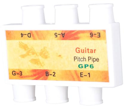 6-loch Gitarrenstimmgerät Praktisches Stimmhilfe Zubehör | Folk Gitarren, Kunststoffausführung, Tragbar und Leicht zu Bedienen, Kompaktes Werkzeug für Gitarristen Zufällige Farbe