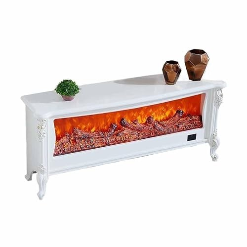 Zhaoj24-05 Meuble TV avec cheminée de Style européen 54 Pouces et télécommande, Meuble décoratif à LED for Chambre à Coucher et Salon Cheminées décoratives