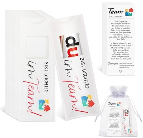 MOTONG 15 Stück Filz Schokolade Geschenk Hülle Gastgeschenk für Schokolade Verpackung, Kompatibel mit Duplo, Dankeschön Geschenke Klein für Team Geschenk, Kollegen, Firmentreffen, Mitarbeiter