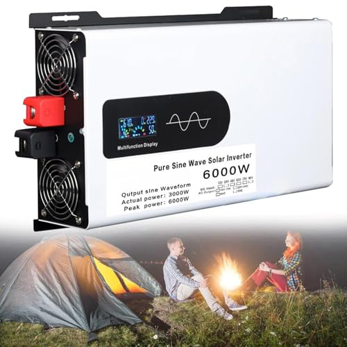 Inverter Onda Sinusoidale Pura 5000W 6000W 8000W 10000W 12000W Convertitore Di Tensione Power Inverter Dc 12V 24V 48V 60V 72V 96V a 110/220v Ac Per Camper,Famiglia,Automobile