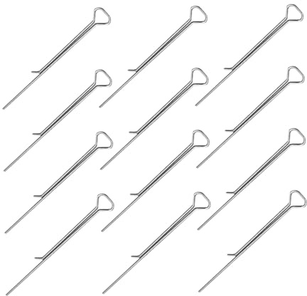 NIYANGLE 12 Pezzi Clip per Stoppini in Acciaio Carbonio per Creazione Candele Supporto Centratore per Stoppini Strumento Fissaggio Te Argento