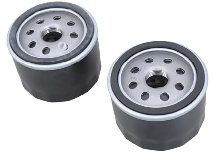 JTQYFI Lot de 2 filtres à huile haute performance pour petits moteurs compatibles avec les tondeuses à gazon, moteurs de machines de jardin - Universel - Convient pour les tondeuses à gazon, les