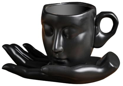 CYDZSRA Ensemble de tasses à café en céramique, tasse à thé au lait, tasse de bureau, thé, en céramique ...