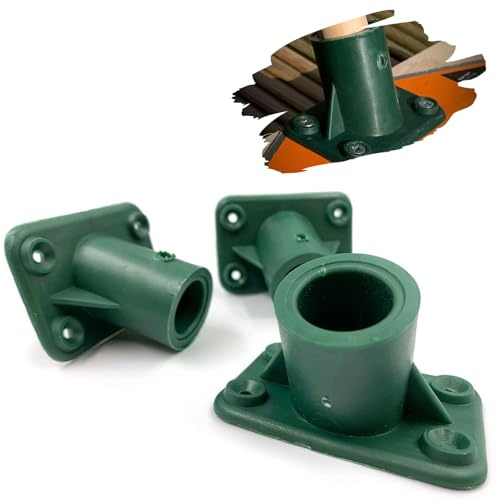 3-Pack Heavy-Duty Plastic Broom Handle Bracket – 15/16” (23–24mm) Push Broom Head Connector, Secure 4-Screw Mount Replacement Fixing