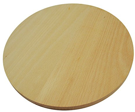 Rundes kreisförmiges Holz-Schneidebrett zum Schneiden von Pizza, doppelseitig, 30 cm