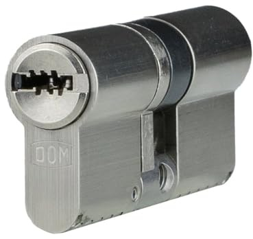 DOM ix Twinstar Doppelzylinder 40/40 | Mit verstellbarer Schließung | Kopierschutz | erhöhter Bohrschutz | Pickingschutz | Anti-Bumping | Not-und Gefahrenfunktion | Sicherungskarte & 3 Schlüssel