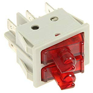DeLonghi - Interruptor doble DRH-2415 para radiador de aceite G01 HMW KR03 KR73 R030 R031