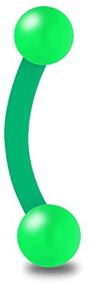 Treuheld® Piercing Banane aus Kunststoff | 9 Farben | 5 Größen