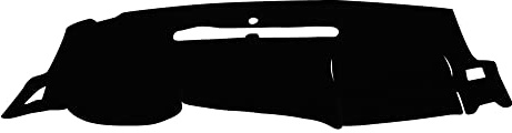 Apeixoto Dashboard Cover Compatible with 2007-2013 Chevy Silverado GMC Sierra with Two Glove Boxes Dash Cover Mat Black Premium Carpet