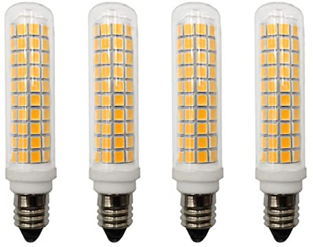 Edearkar E11 LED Bulb Dimmable10w (4 Pack)- All-New-(102LEDs) 100W Equivalent, 1000lm, 110-130V, Warm White 3000K, E11 Base, Dimmable Candelabra LED Lamp for Home Light