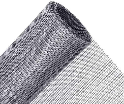 Tela mosquitera por metros, tela mosquitera para puerta y ventana, tela mosquitera FIBRA DE VIDRIO, mosquiteras tamaño a elegir, mosquitera 100/150cm ancho y largo a elegir (150 x 150 cm, Gris)
