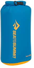 SEA TO SUMMIT - Evac Dry Bag S 8L - Space Saving Waterproof Storage - Lightweight - Roll-Top - Recycled Fabric - Base Lash Point & D-Ring - For Backpacking - 19.9 x 16. x 39cm - TurkishTile Blue - 60g
