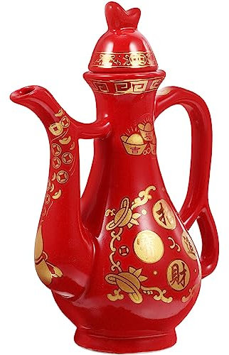 LIFKOME Ceramic Pot for Offering Elegant Tabletop Water Jar for Temple and Home Use Smooth Texture and Chic Design Buddhist Hall Accessory