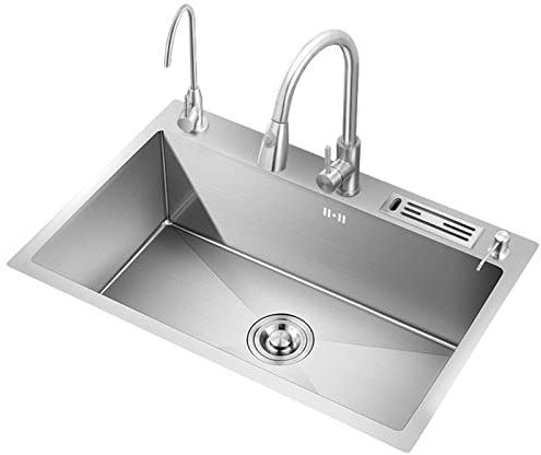Lavello Multiuso, lavello da Incasso, lavello della Fattoria con Filtro, lavabo freestanding per Interni Esterni, Garage, Ristorante, Cucina, Lavanderia/ripostiglio (Dimensioni: 60 cm x 45 c