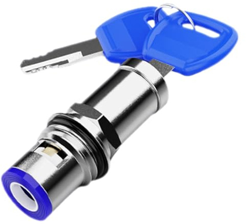 Homoyoyo Llave de seguridad con llave de grifo bloqueable para lavadora, grifo de jardín, mango con cerradura, resistente, versátil, para uso interior y exterior, fácil de usar