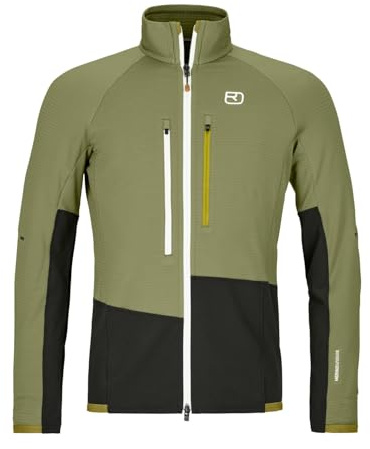 ORTOVOX Fleece Rib Jacke, Herren, wild Herbs, XL