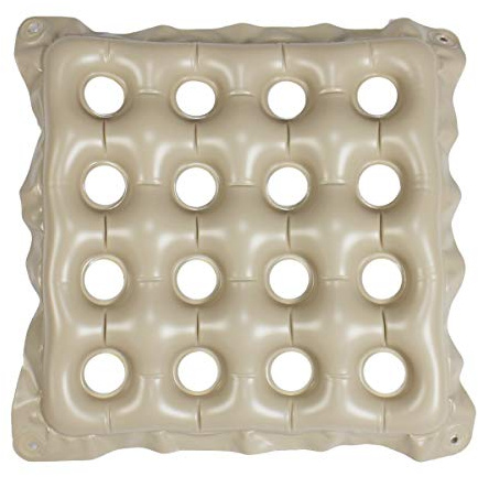 ZHUYNXIR inflatable seat cushion,Air Cushion,Water air Chair Pad for Wheelchair, Office Chair, Cars, Home Living, Pressure Relief Pillow, Adjustable Softness Non-Slip Hip Protector,48x48cm,Grey.