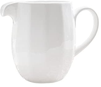NEBE Bricco Latte Barca sugo in Ceramica con Manico Grande capacità Classica Bianca Puro 750ml / 25.36oz caffè Lanciatore Zucchero Zucchero e Crema caffè Salsiera