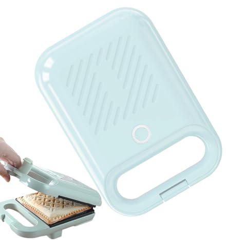 Sandwichera,Eléctrica Para Sándwiches A La Plancha, Queso Derretido Y Tortillas - Parrilla Multiusos Antiadherente Para Waffles, Desayunos Y Cocina En Hogar, Apartamento O Vivienda Temporal