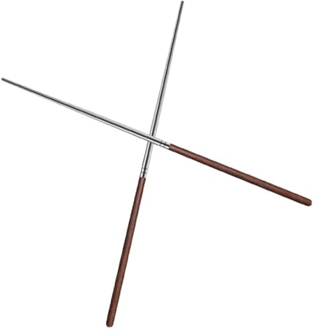 CIYODO Palillos Anti-escaldaduras Extendidos De Madera Para Freír Palillos Para Olla Caliente De Acero Inoxidable Largos Reutilizables Para Cocinar Chinos Cocina
