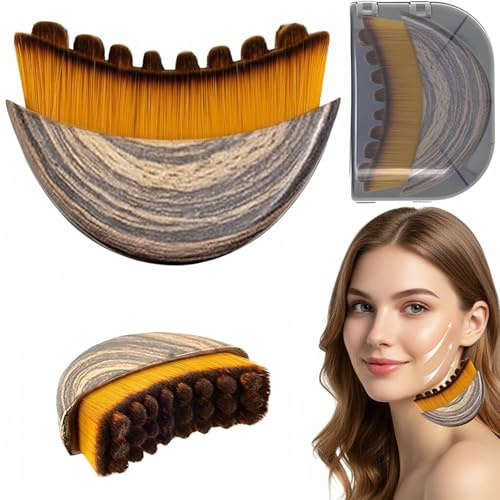 Vollstern Lymphatic Brush Drainage Massagebürste, 1 Stück Lymph Bürste Gesicht, Lymphatic Contour Face Brush für Gesichtsbürste Lymphdrainage, Lymphdrainage Bürste Gesicht