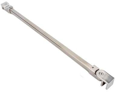 Barre De Fixation Pour Paroi De Douche Barre de fixation murale for cabine douche en verre, 1 pièce, anti-balancement, joint réglable, noir mat poli, or rose(Color 1,40cm Long)