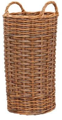 Arthur Cameron – Multi Weave Umbrella Large Wicker Basket with Handles – Stylish Home Storage & Kitchen Organisation (Small)