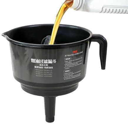 Entonnoir de séparation de carburant – Filtre multiliquide, filtre portable pour véhicule, dispositif de vidange réutilisable, accessoire de nettoyage du moteur | pour voiture, camion, bateau à moteur
