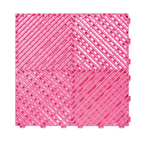 Piastrelle modulari ad incastro for pavimenti da garage, pavimentazione in plastica ventilata industriale for, 400x400mm(Color-B12)