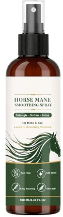 Spray Desenredante Para Caballos 100ml Cuidado Sin Aclarado Para Crin Y